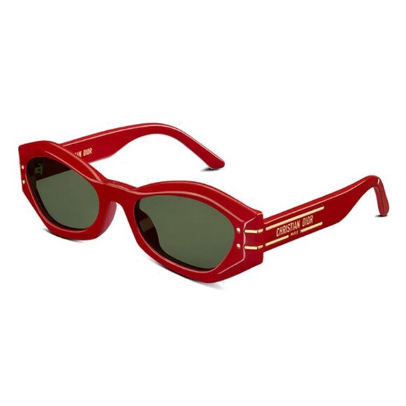 NEW DIOR RED GEOMETRIC WOMEN SUNGLASSES - Picture 1 of 3